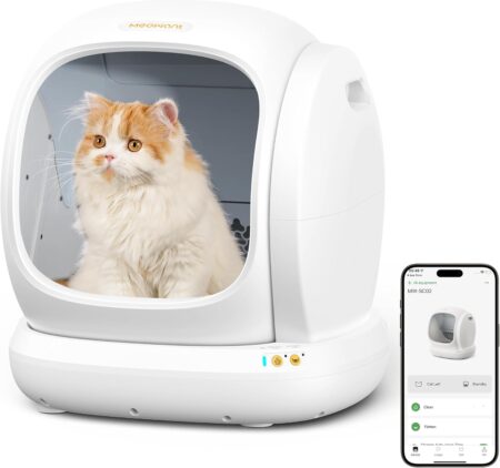 MeoWant Caja de arena para gatos autolimpiante